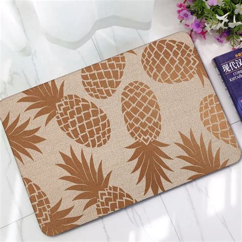 pineapple kitchen floor mat